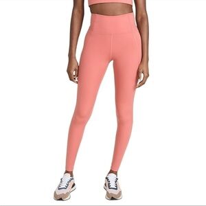 SzXS Girlfriend Collective High Rise compressive tights in Primrose. EUC